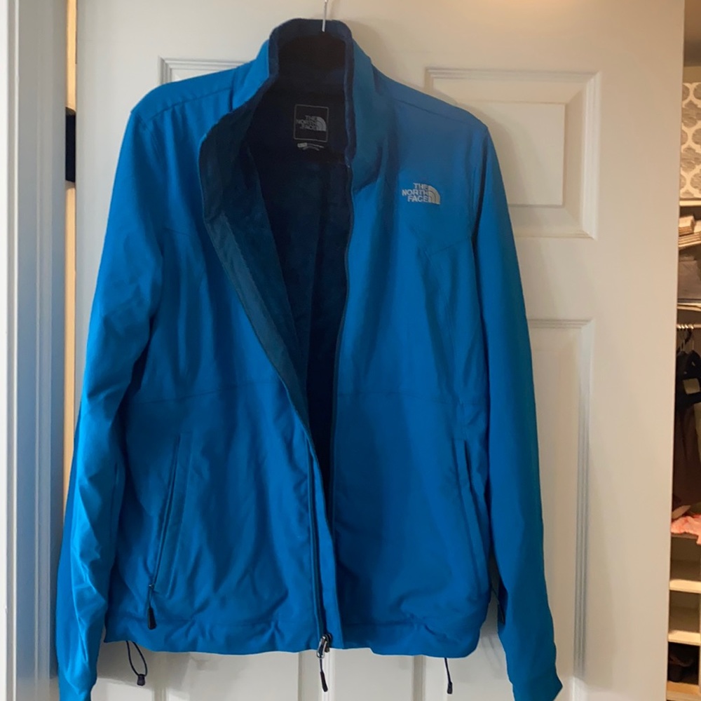 Teal blue North Face